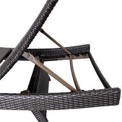 Serene Gray Outdoor Chaise Lounger - Ornate Home