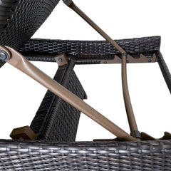Serene Gray Outdoor Chaise Lounger - Ornate Home