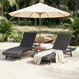 Serene Gray Outdoor Chaise Lounger - Ornate Home