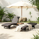 Serene Gray Outdoor Chaise Lounger - Ornate Home