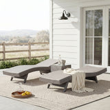 Serene Gray Outdoor Chaise Lounger - Ornate Home