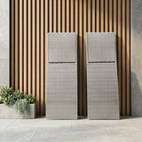 Serene Gray Outdoor Chaise Lounger - Ornate Home