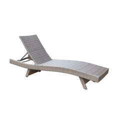 Serene Gray Outdoor Chaise Lounger - Ornate Home