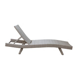 Serene Gray Outdoor Chaise Lounger - Ornate Home