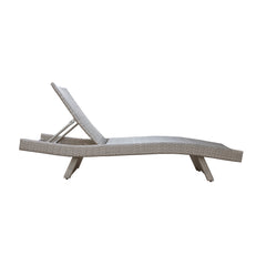 Serene Gray Outdoor Chaise Lounger - Ornate Home