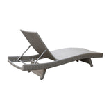 Serene Gray Outdoor Chaise Lounger - Ornate Home