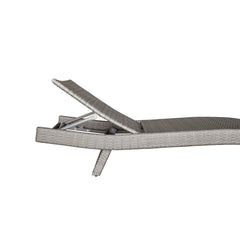 Serene Gray Outdoor Chaise Lounger - Ornate Home