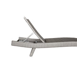 Serene Gray Outdoor Chaise Lounger - Ornate Home