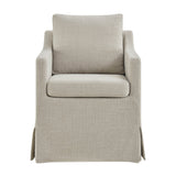 Serene Linen Slipcovered Performance Fabric Dining Armchair - Ornate Home