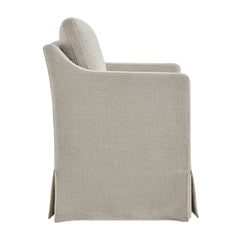 Serene Linen Slipcovered Performance Fabric Dining Armchair - Ornate Home