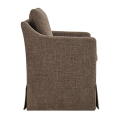 Serene Mocha Slipcovered Performance Fabric Dining Armchair - Ornate Home