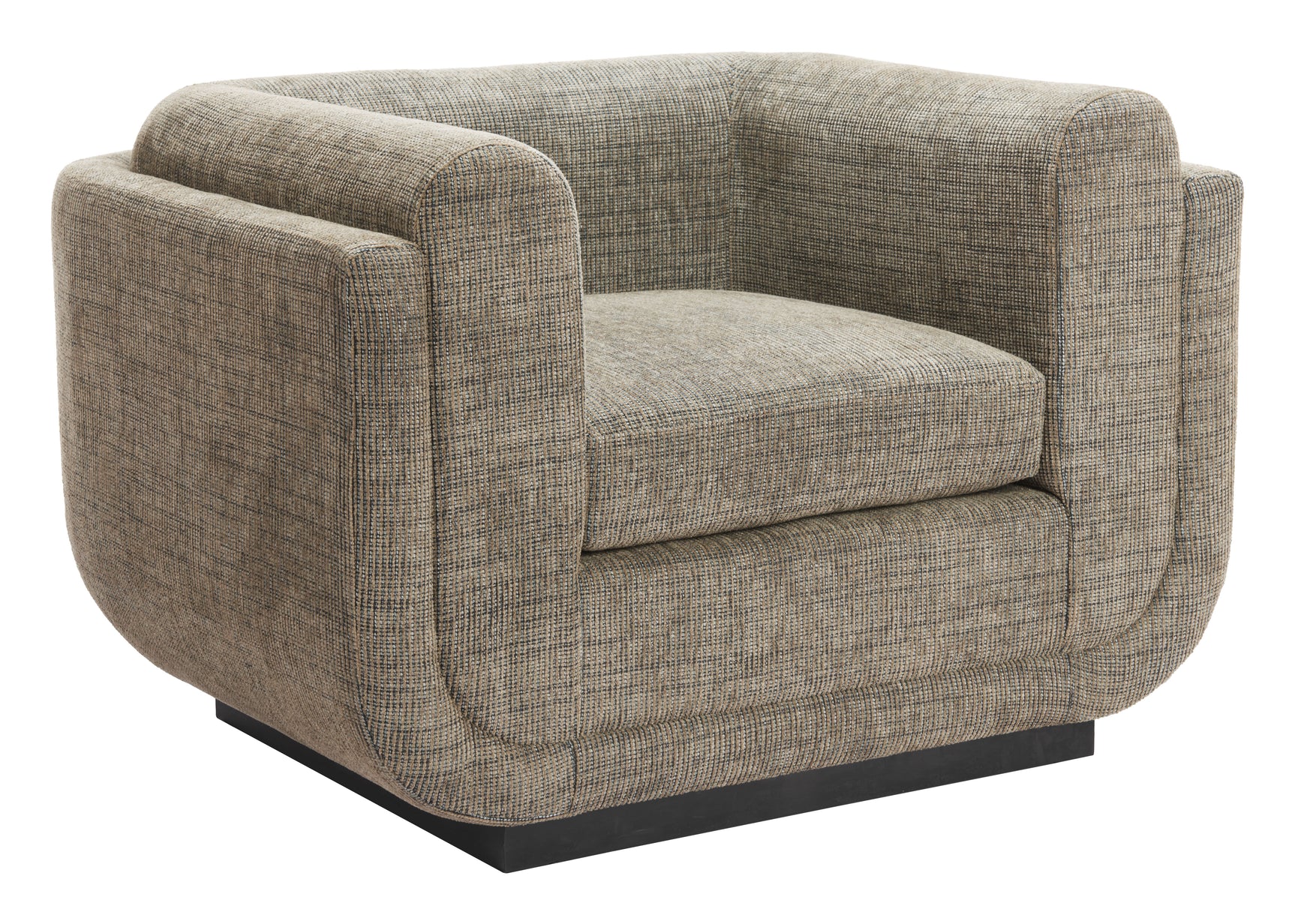 Sereneu Green Tweed Accent Chair - Ornate Home