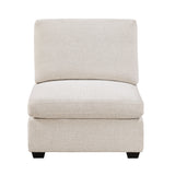 Serenity Beige Armless Chair - Ornate Home