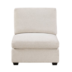 Serenity Beige Armless Chair