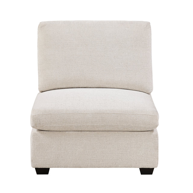 Serenity Beige Armless Chair - Ornate Home
