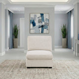 Serenity Beige Armless Chair - Ornate Home
