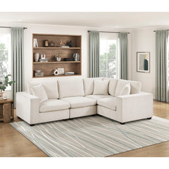 Serenity Beige Corner Seat - Ornate Home