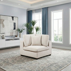 Serenity Beige Corner Seat - Ornate Home