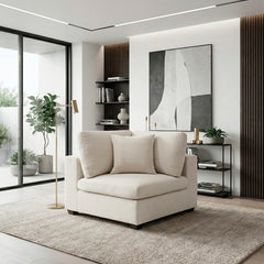 Serenity Beige Corner Seat - Ornate Home