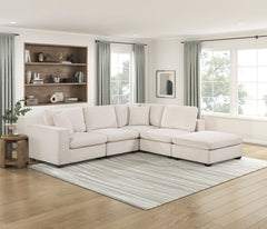 Serenity Beige Ottoman - Ornate Home