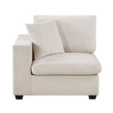 Serenity Beige Reversible Chair With One Arm - Ornate Home