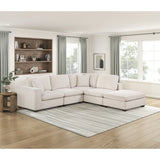 Serenity Beige Reversible Chair With One Arm - Ornate Home