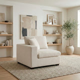 Serenity Beige Reversible Chair With One Arm - Ornate Home
