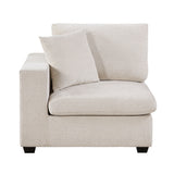 Serenity Beige Reversible Chair With One Arm - Ornate Home