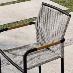 Serenity Light Gray Outdoor Patio Armchairs (Set of 2) - Ornate Home