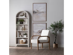 Serenity White/Tan Etagere - Ornate Home