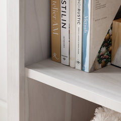 Serenity White/Tan Etagere - Ornate Home