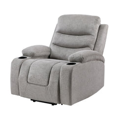 Sereno Black Power Lift Chair With Massage Heat Charging Ports And Cup-holders - Ornate Home