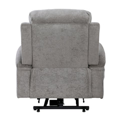 Sereno Black Power Lift Chair With Massage Heat Charging Ports And Cup-holders - Ornate Home