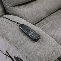 Sereno Black Power Lift Chair With Massage Heat Charging Ports And Cup-holders - Ornate Home