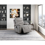 Sereno Black Power Lift Chair With Massage Heat Charging Ports And Cup-holders - Ornate Home