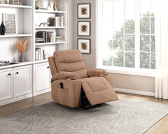 Sereno Black Power Lift Chair With Massage Heat Charging Ports And Cup-holders - Ornate Home