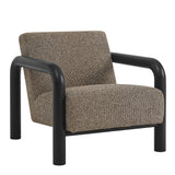 Sereno Earth/Black Boucle Accent Chair - Ornate Home