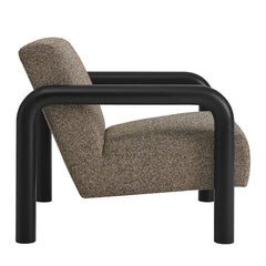 Sereno Earth/Black Boucle Accent Chair - Ornate Home