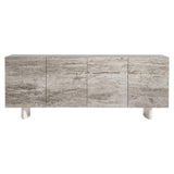 Sereno Lutra Faux Stone/Lutra Entertainment Credenza - Ornate Home