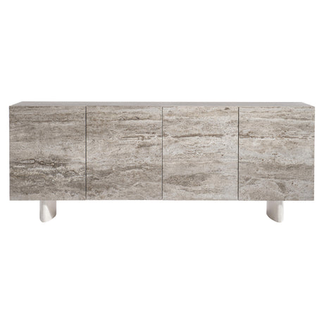 Sereno Lutra Faux Stone/Lutra Entertainment Credenza - Ornate Home