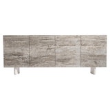 Sereno Lutra Faux Stone/Lutra Entertainment Credenza - Ornate Home