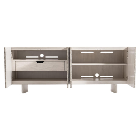 Sereno Lutra Faux Stone/Lutra Entertainment Credenza - Ornate Home