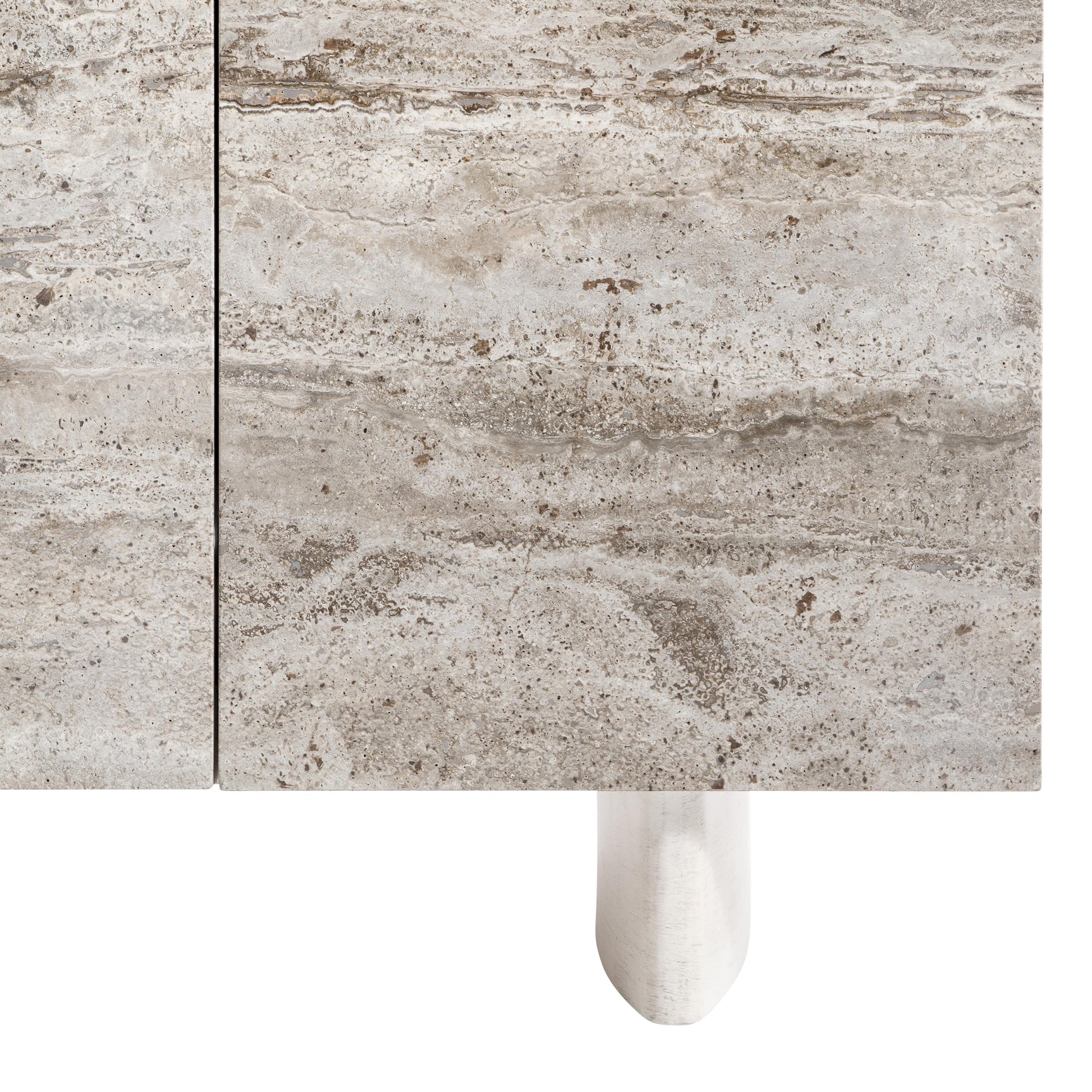 Sereno Lutra Faux Stone/Lutra Entertainment Credenza - Ornate Home