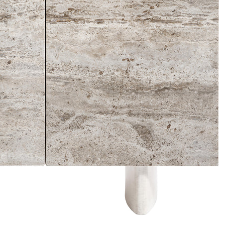 Sereno Lutra Faux Stone/Lutra Entertainment Credenza - Ornate Home