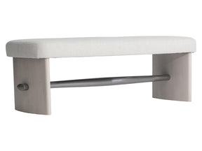 Sereno Lutra Faux Stone/White/Cream Bench - Ornate Home