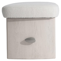 Sereno Lutra Faux Stone/White/Cream Bench - Ornate Home