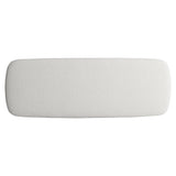 Sereno Lutra Faux Stone/White/Cream Bench - Ornate Home