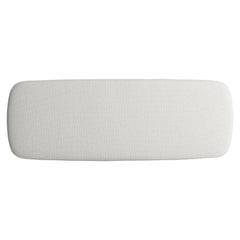 Sereno Lutra Faux Stone/White/Cream Bench - Ornate Home