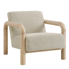 Sereno Marble Oak Boucle Accent Chair - Ornate Home