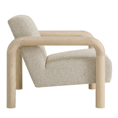 Sereno Marble Oak Boucle Accent Chair - Ornate Home